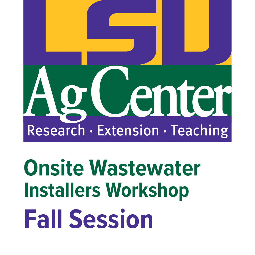 Onsite Wastewater Installers Workshop - Fall - August 12, 2027